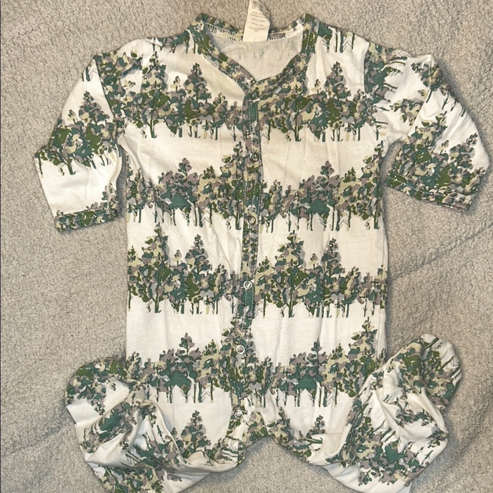 Kate Quinn Forest Print Baby Onesie